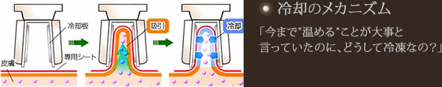冷却のメカニズム図